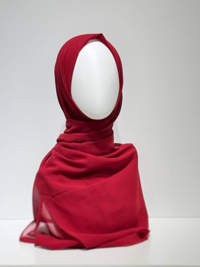 وشاح شيفون سادة  -DH 672
