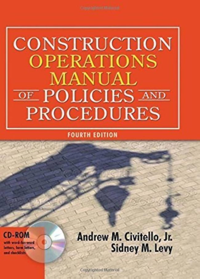 CONSTRUCTION OPERATIONS MANUAL OF POLICIES AND PROCEDURES, 4/E  كتاب   RS-021