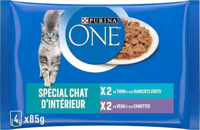 4in1 بنكهة التونة ولحم العجل Purina ONE أظرف AK-011